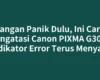 Jangan Panik Dulu, Ini Cara Mengatasi Canon PIXMA G3000 Indikator Error Terus Menyala