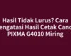 Hasil Tidak Lurus? Cara Mengatasi Hasil Cetak Canon PIXMA G4010 Miring